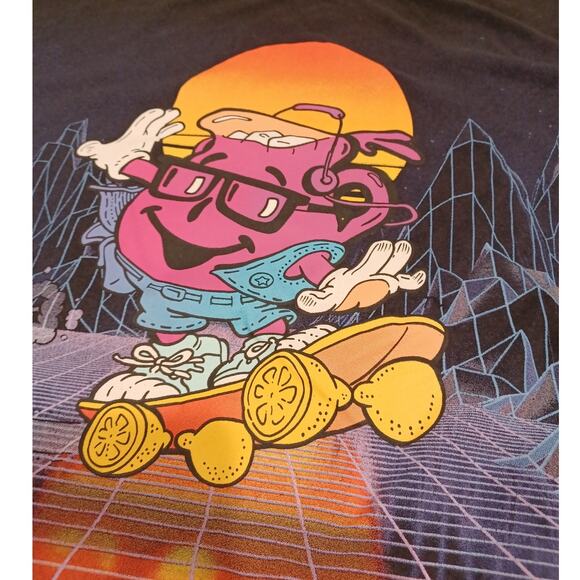 Kool-Aid Full Front Graphic T-Shirt Men's Large Black Mad Engine - Picture 2 of 5